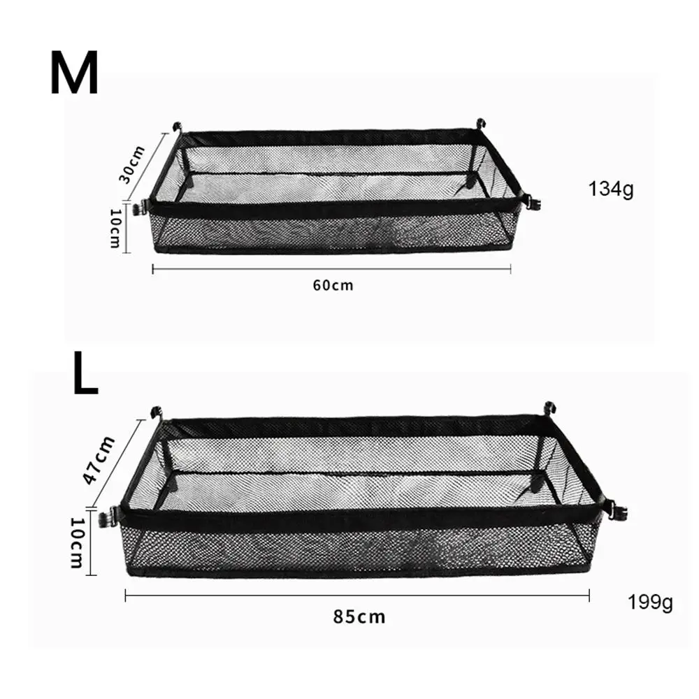 Picnic Under Table Storage Bag Desk Storage Box Tripod Mesh Basket Organizer for Camping Table Tripod Rack