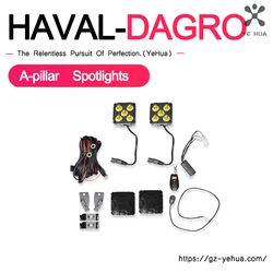 Haval Dargo Dagro X External Modification Auxiliary Off-road SpotlightsPillar A Front Bumper Searchlights Accessories