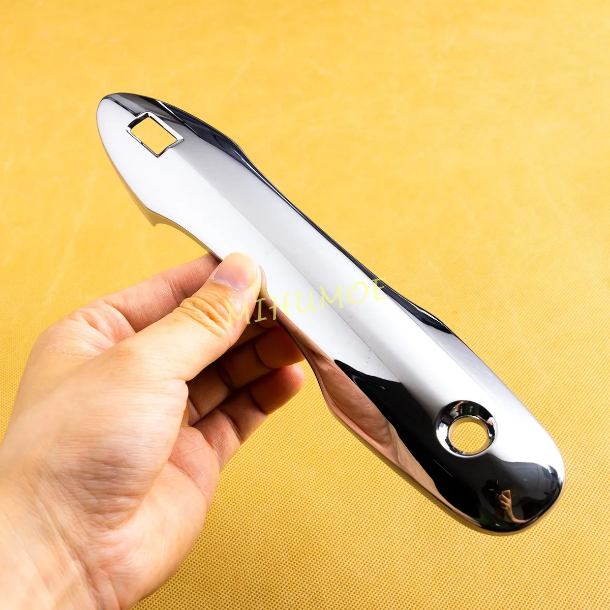For 2023-2025 Toyota Prius / Prius Prime Car Front Door Handle Cover Sticker Trim Glossy Chrome 2Pcs