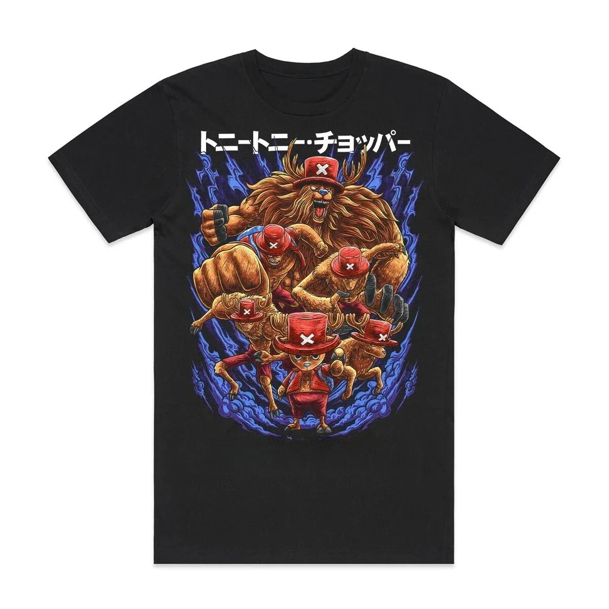 

Summer Japanese Tony Chopper Anime One Piece Monkey D Luffy T-shirt Men Women Short Sleeve Casual Tee Cotton Unisex Streetwear