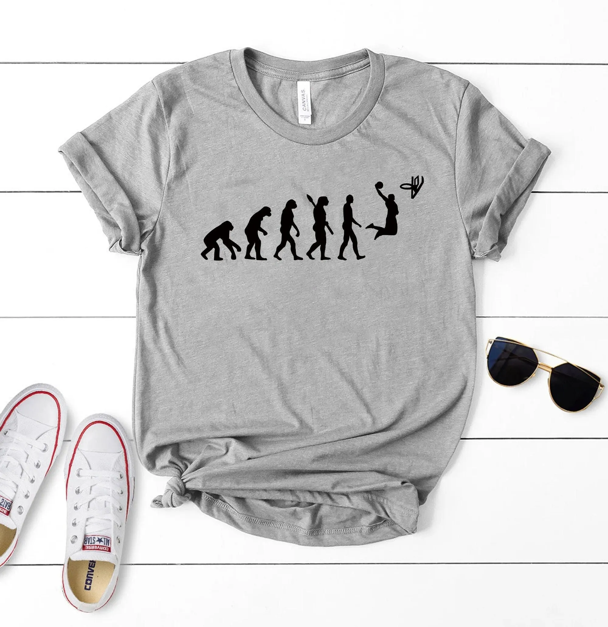 Evolution Of Human Basketball T Shirt Player Funny Sport