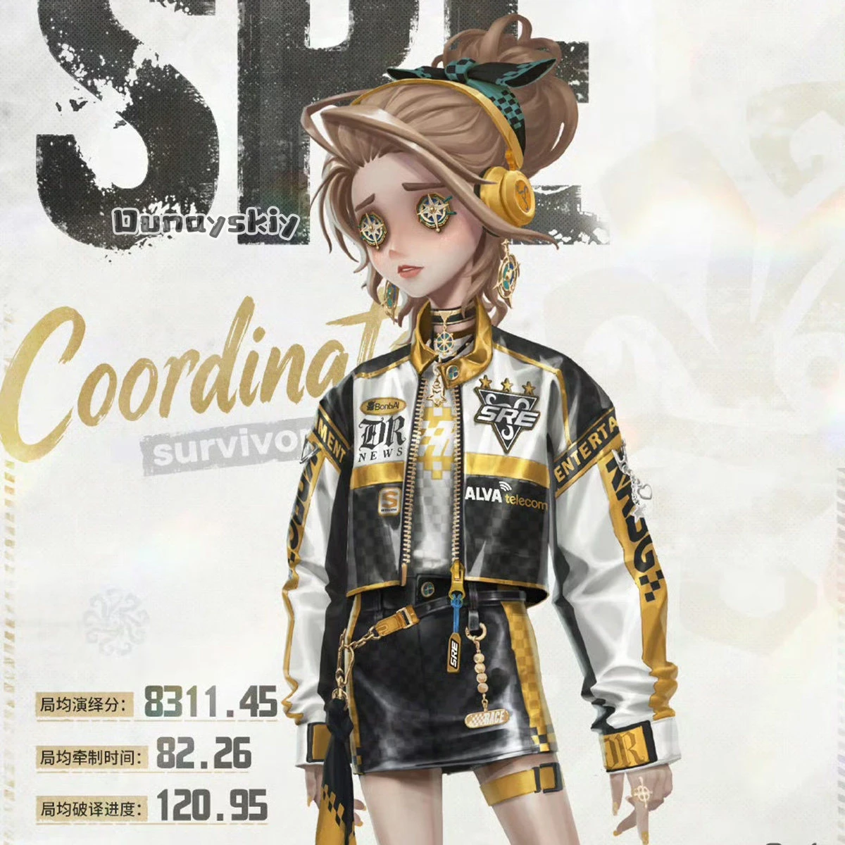 Identity V Knight Explorer Sorcerer Air Force SRE Team Esports Pajama Cosplay Outfit Full Set Role Play Halloween Party Uniform view 5