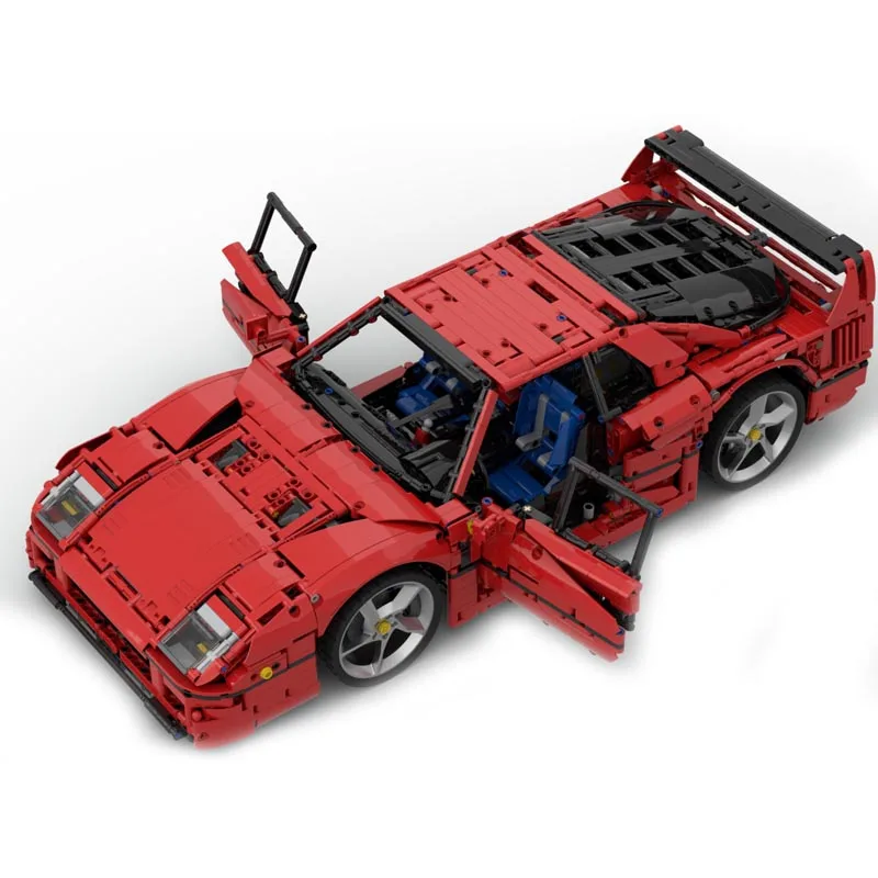 New 1:8 scale 40th Anniversary Edition F40MOC-140404 Supercar Racing Car Building Block Bricks Educational Toy Birthdays Gifts