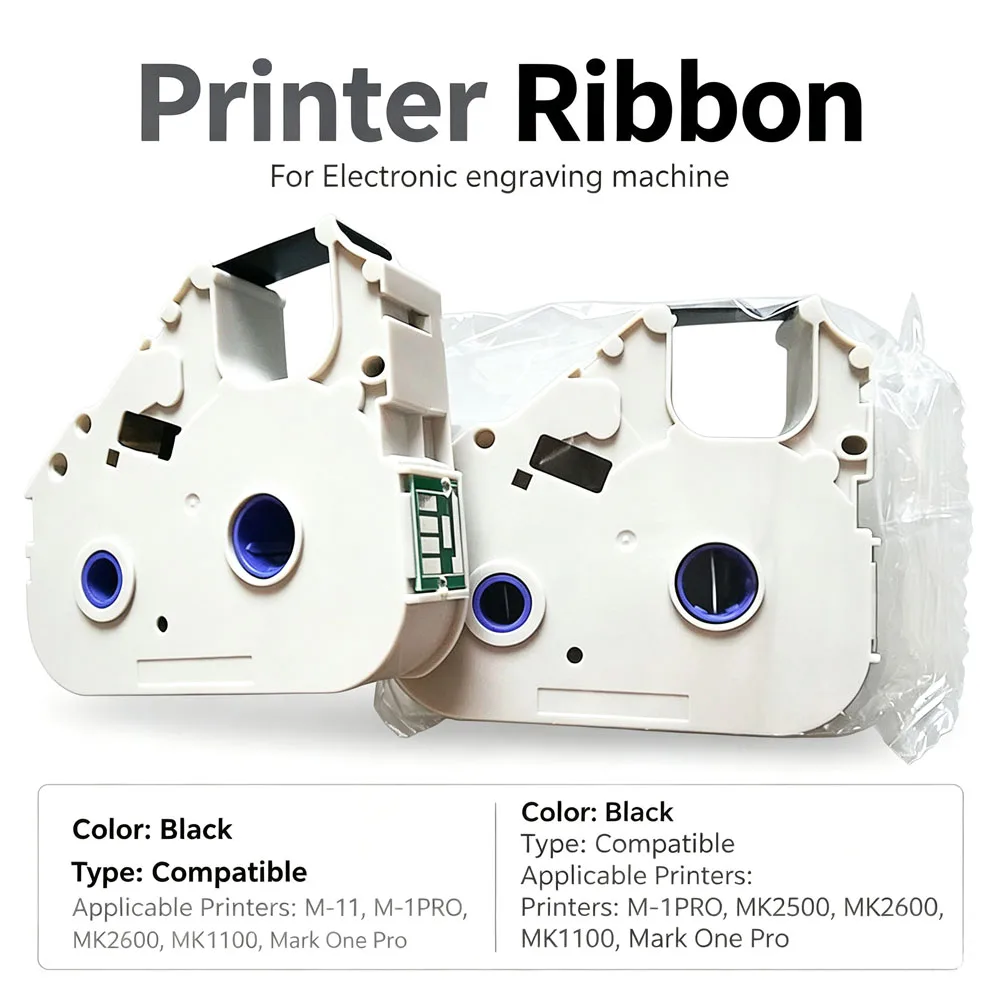 DRVXIN‑01 Black Ribbon Line Marking Machine MK1500 MK1100 MK2600 MK2500 M‑11 M‑1Pro 11C Electronic Lettering Printer Consumables
