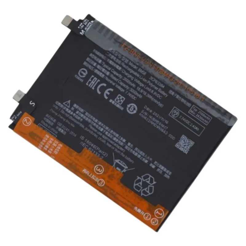 5000mAh High-quality Battery for Xiaomi 11T Pro 5G 11TPro BM58 Phone Battery Replacement Batteries in Stock