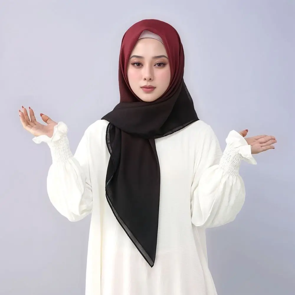 

Мягкий квадратный платок с градиентом 110x110 см, большой размер, дышащий, тонкий, для головы и шеи, украшение для шеи