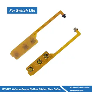 Bilashmart 1/5 Nintend Switch Lite Replacement Power Button Volume Button On Off Flex Control Mute Power Key Ribbon Flex Cable
