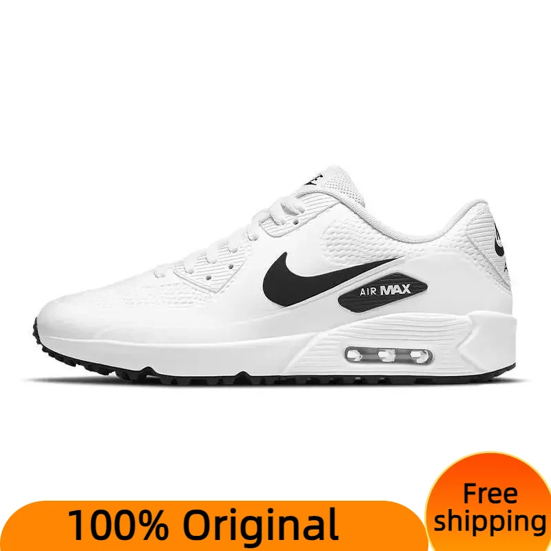 Nike Air Max 90 Golf White Black Sneakers shoes CU9978-101 With Original Box