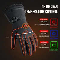 Heated Gloves For Winter 3.7V Rechargeable Battery Powered Electric Heating Hand Warmer Skiing Glove For Fishing Skiing Cycling