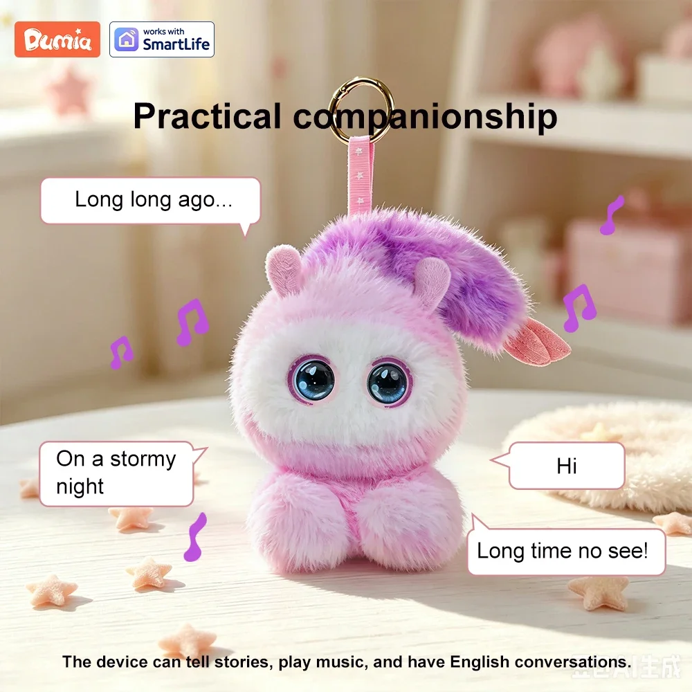 Robot de Peluche Inteligente DBS con Ojos LED y Control por Voz, Juguete Interactivo Inteligente Recargable por USB, Compañero para Niños, Regalos/Hogar Inteligente