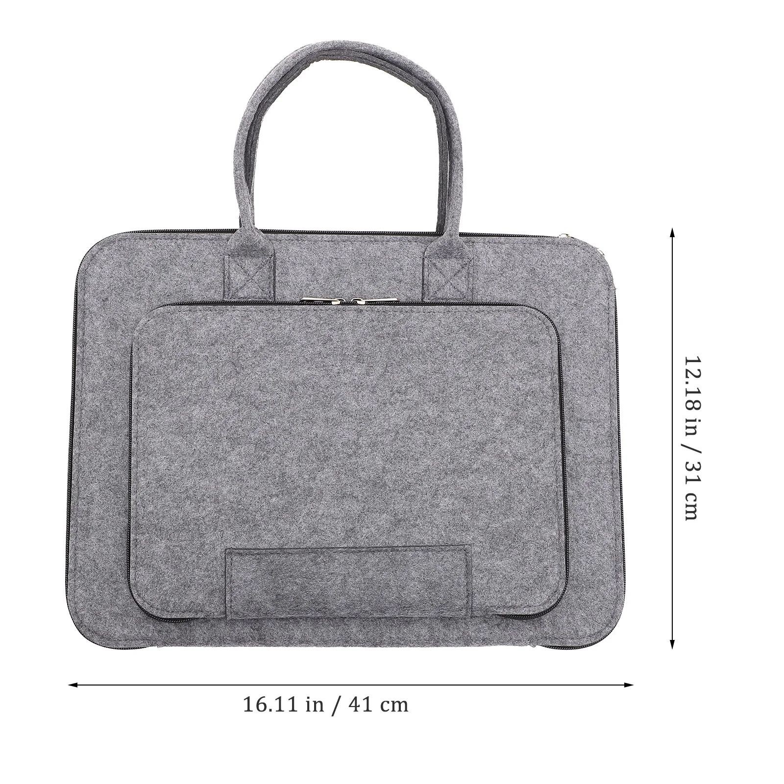 

Laptop Travel Case High Grade Felt Cloth Portable Lightweight Ultra-Thin Zipper Design Document Bag Notebook Cover for Business