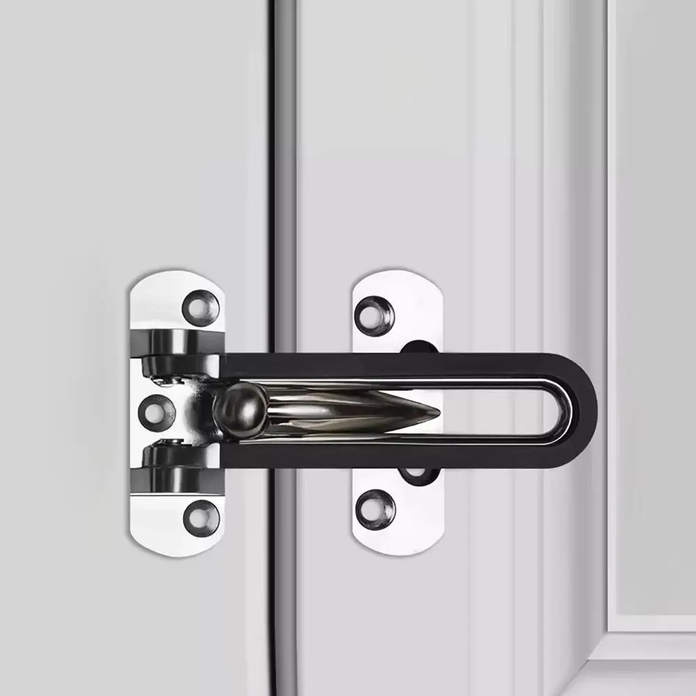

Insurance Zinc Alloy Sliding Door Catch Solid Bolt Mute Door Buckle Anti-rust Security Door Hasp Household