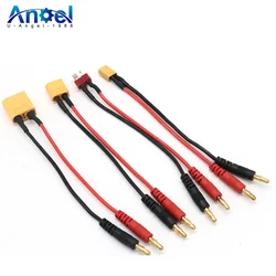 20CM XT30 XT60 XT90 T Cắm Sạc Dẫn Đến 4.0Mm Chuối Cắm Cáp Sạc Dây Silicone 14AWG Cho pin Lipo