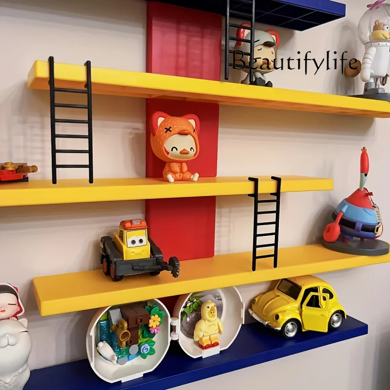 

French styleFrench style custom.KEWAY Modern Living Room Decorative Floating Wood Shelves Wall Mounted Display Rack for Toys an