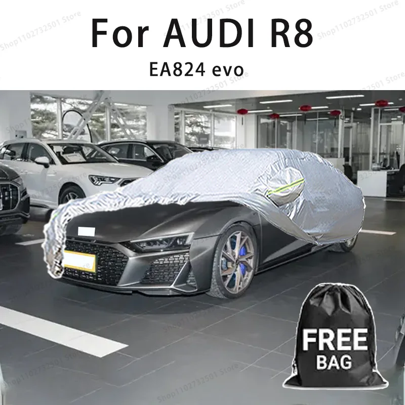 

For AUDI R8 EA824 evo Car Cover Full Covers with Reflective Strip Dustproof UV Scratch-Resistant Sunscreen Protective cover