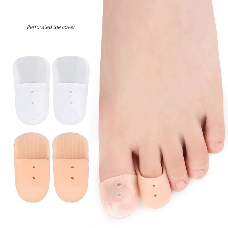 1/2Pairs Breathable Toe Protectors Sleeve Bunion Pads Cushion Big Guards Silicone Toe Covers for Protection of Ingrown Toenails
