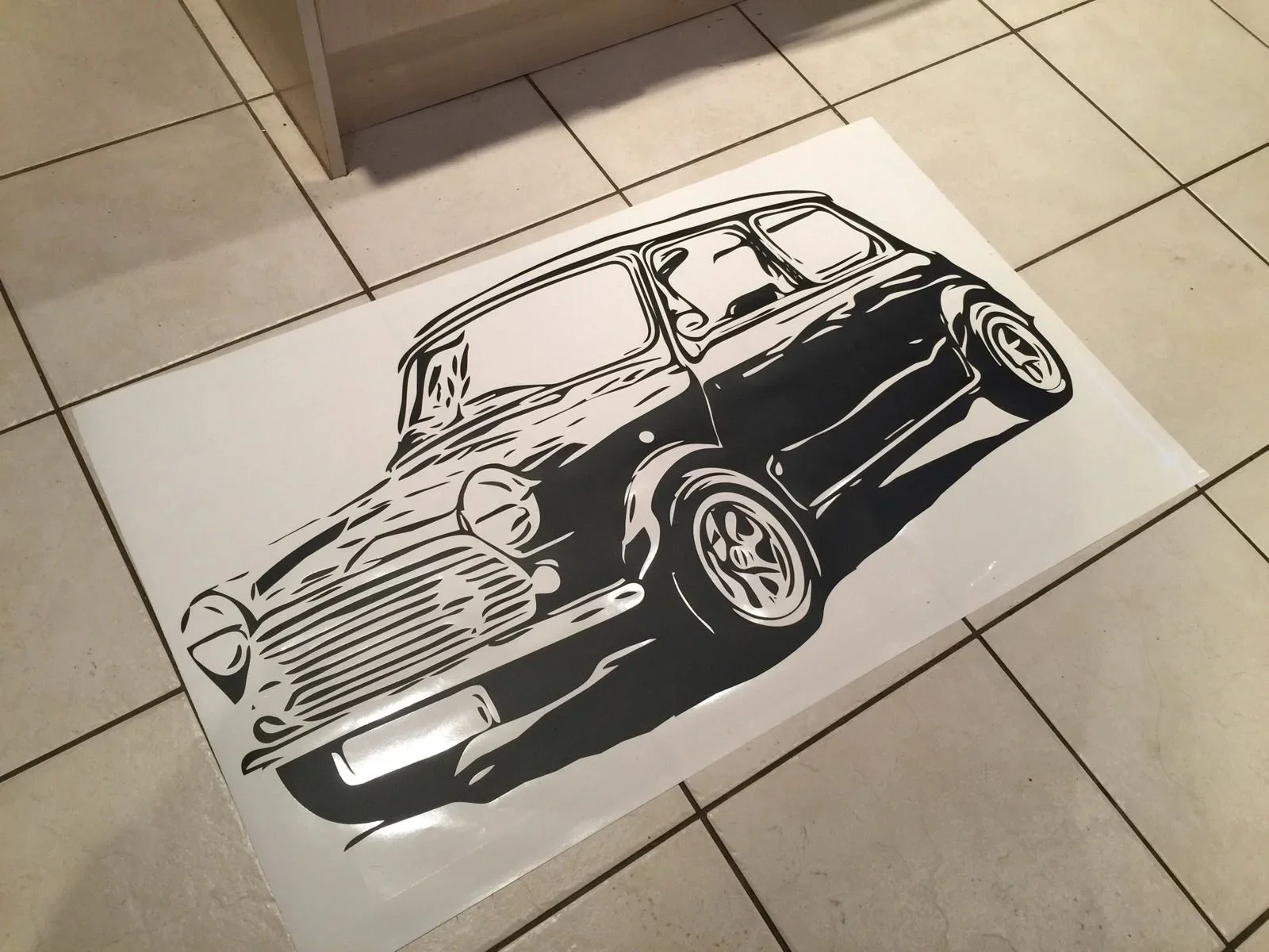 

For Austin Rover Mini BMW Massive Wall Art Vinyl Sticker Various Sizes