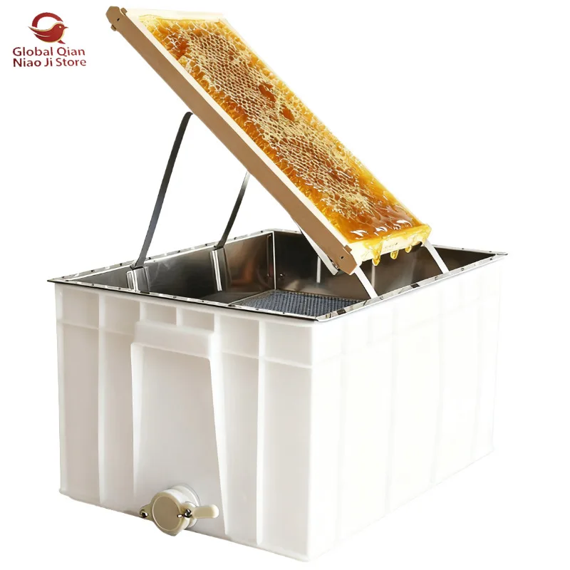 New stainless steel honey cutting plate filter screen mirror shelving nest foundation groove spleen filter honey leakage plate