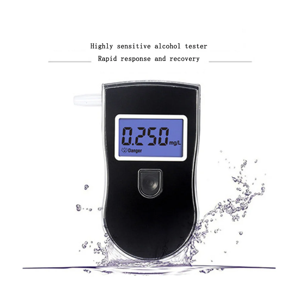 Test Rijden Plat Oppervlakte Precisie Sensor Digitale Adem Alcohol Tester Auto Levert AT-818 Draagbare Ademhaling Alcohol Tester