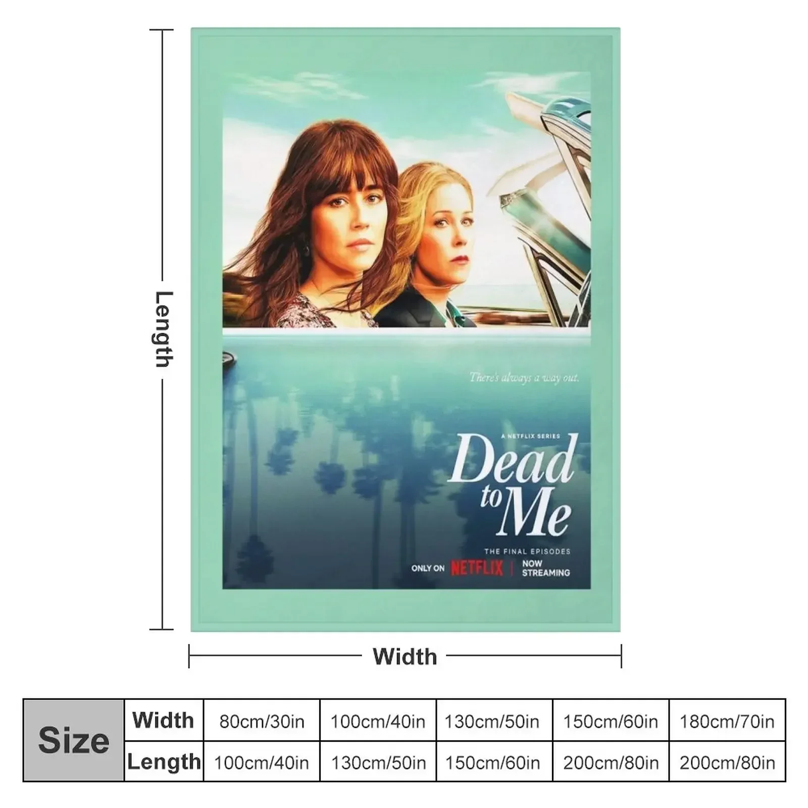 Dead to Me: There's Always a Way Out Promo Throw Blanket Cute Decorative Sofas for winter Winter beds Sofa Blankets