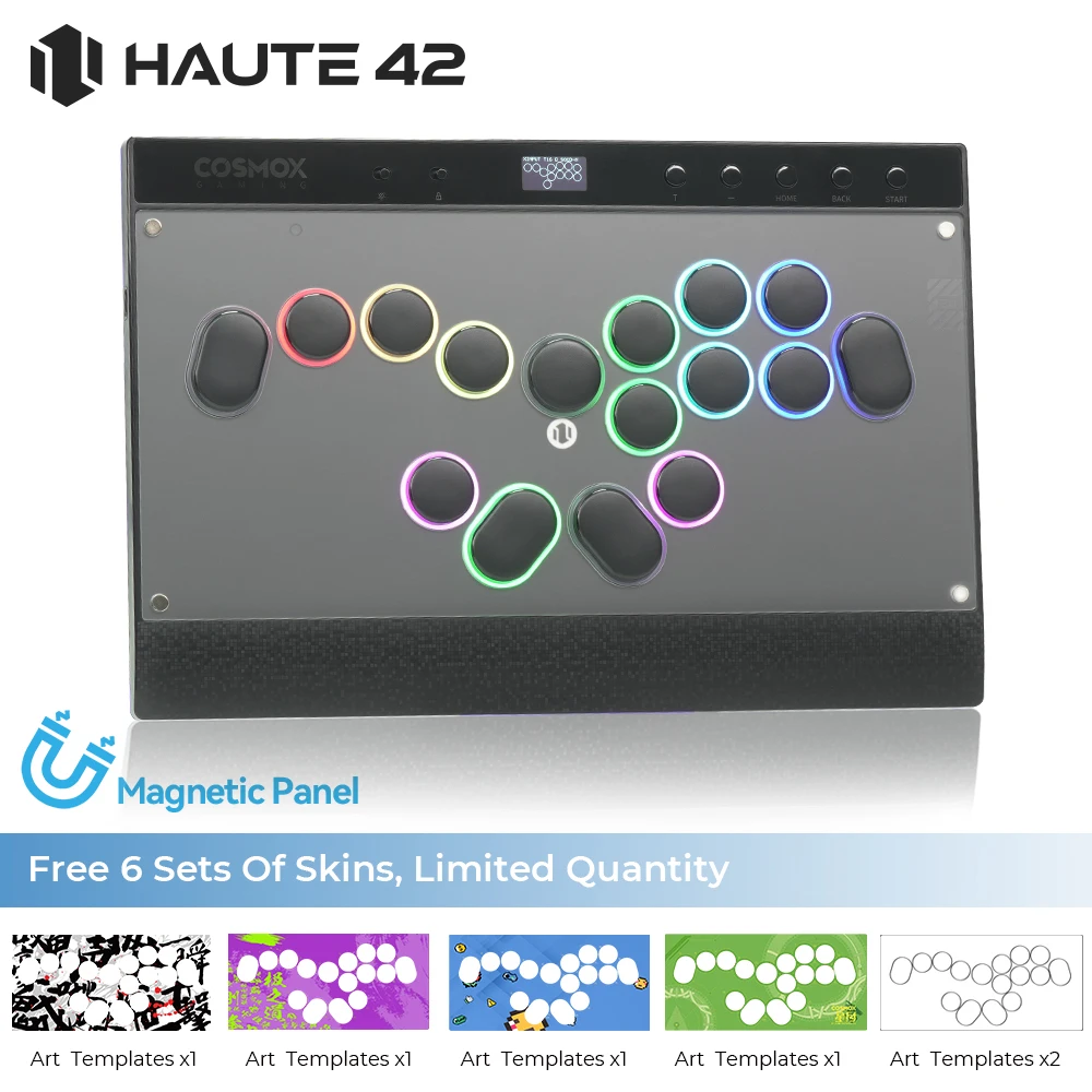 Магнитный бесрычажный контроллер Hitbox Haute42 C16-S, универсальный аркадный контроллер для ПК PS4, PS5, переключатель, безликая аркадная палка