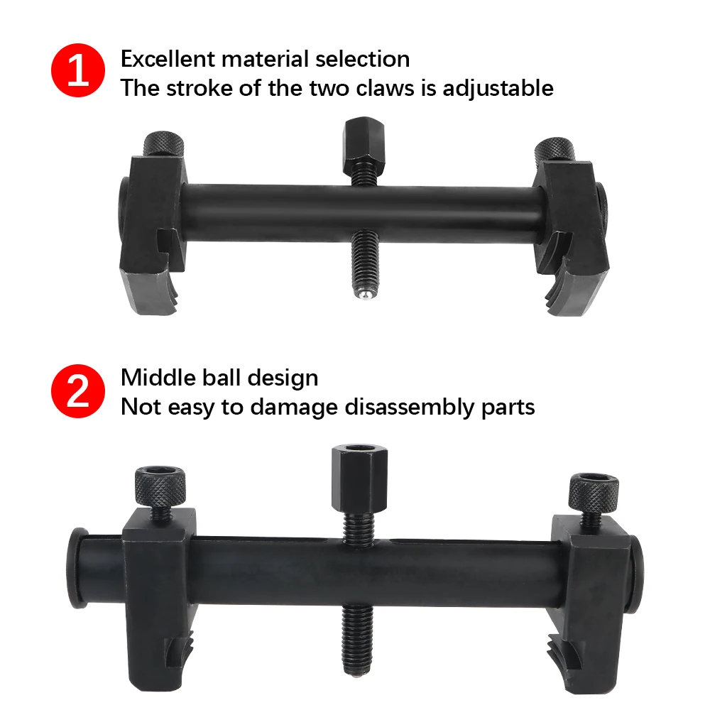 Kit perbaikan mobil kunci Hex Allen, alat perbaikan mobil Universal poros engkol dapat disesuaikan Kit katrol alat pelepas katrol 1set pompa daya kemudi