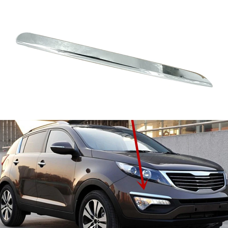

Car Front Right Fog Light Frame Bright Strip Trim Fit for Kia Sportage 2009 2010 2011 2012 2013 Chrome ABS