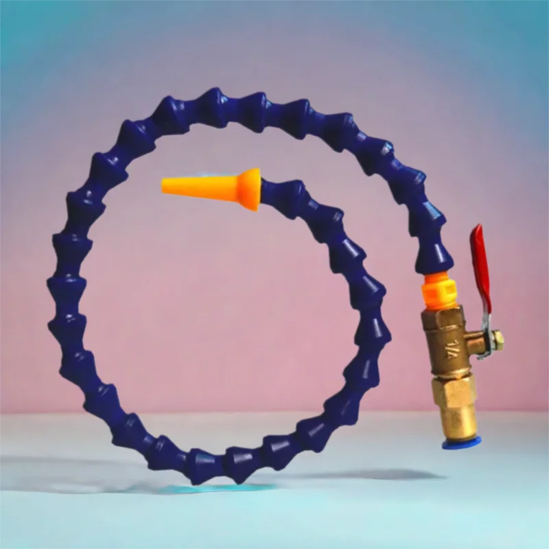 Brand New 500mm Blue Orange Flexible Oil Coolant Pipe Hose for CNC Wood Router Milling Lathe Woodworking Machinery Parts