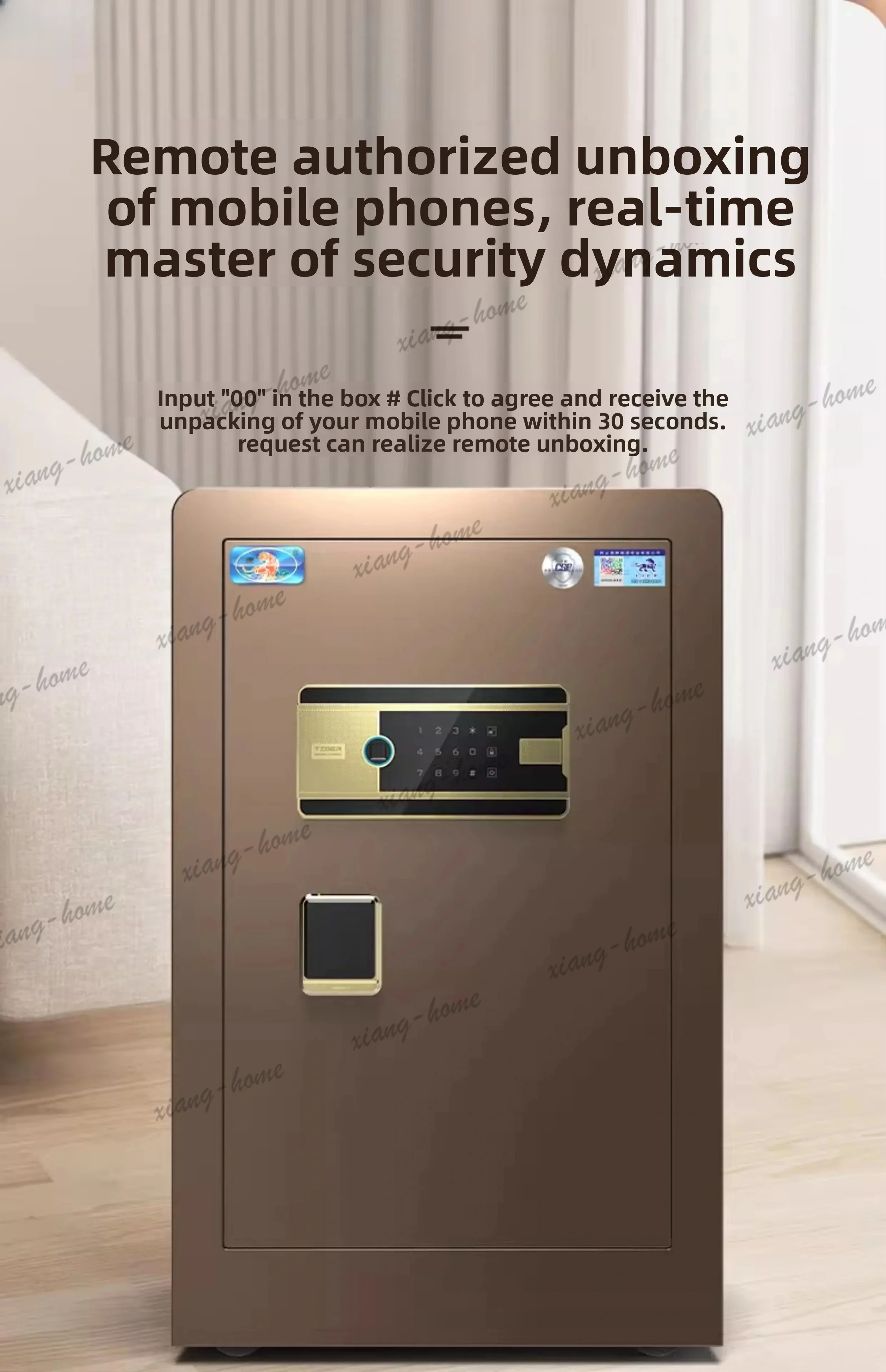 PG  Safe Box Home Anti-theft Small Office Password Safe