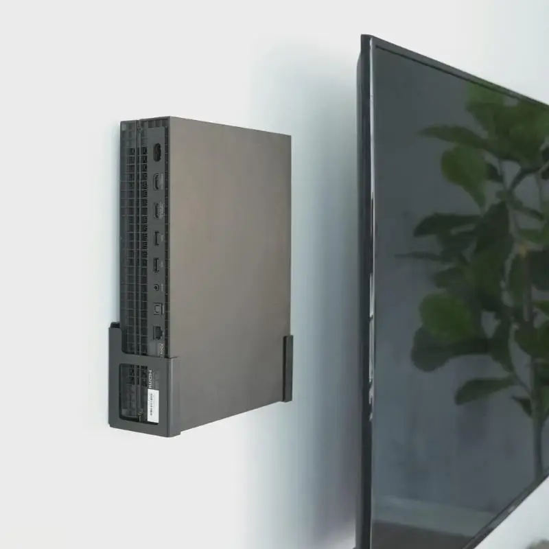 W3JB Robuste Metallhalterung zur Wandmontage, praktischer Gaming-Setup-Rack mit Kabelmanagement für X – Detail 4