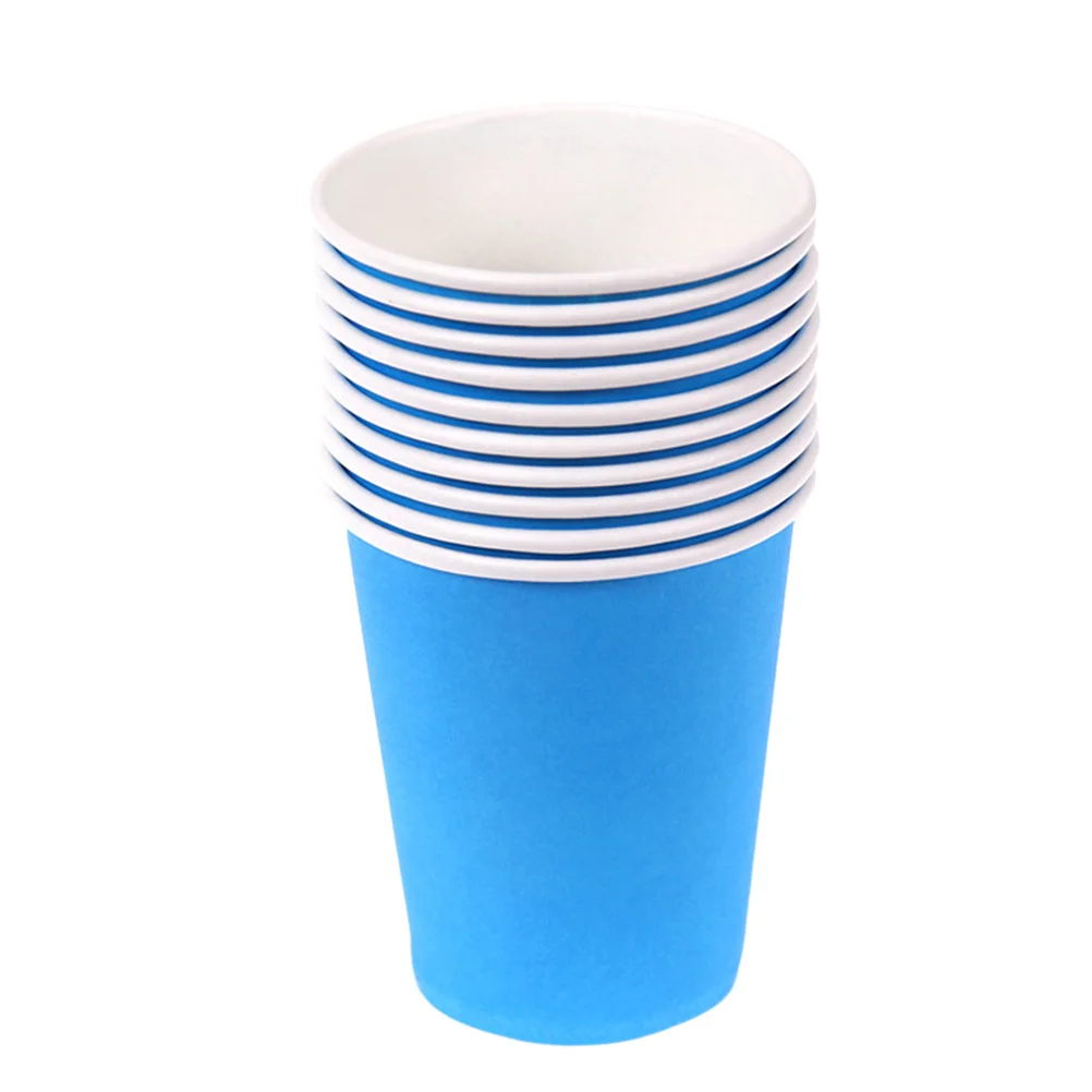

100Pcs Colorful Disposable Paper Cups Thickened DIY Craft Supplies for Kids Handcraft Art Kindergarten Learning