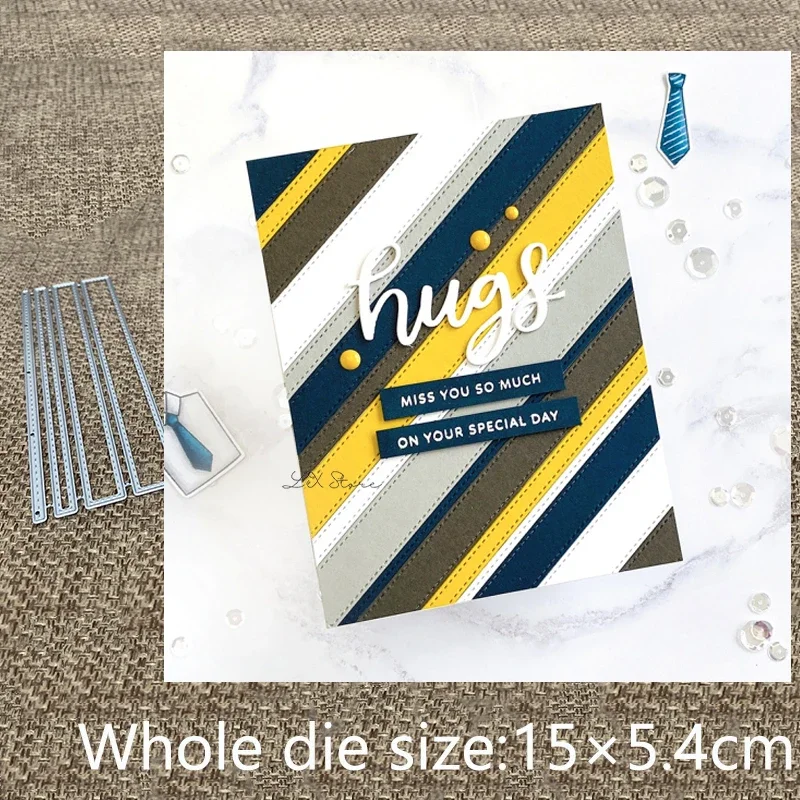 

XLDesign Craft Metal Cutting Dies stencil mold Stitched Strips decoration scrapbook Album Paper Card Craft Embossing die cuts