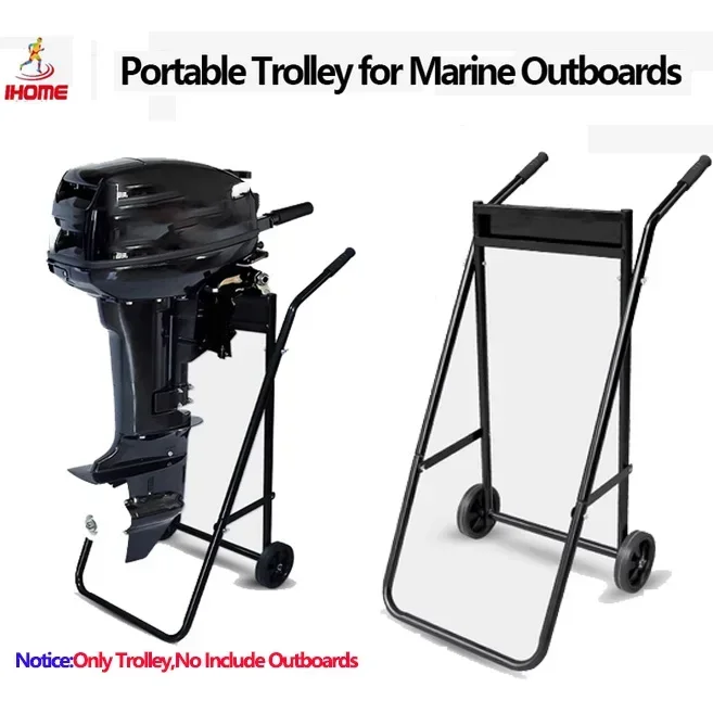 

Portable Trolley for Marine Outboards Display Racks Propulsion Trolleys for 0~40HP Outboard Universal Boat Outboard Trolley Rack