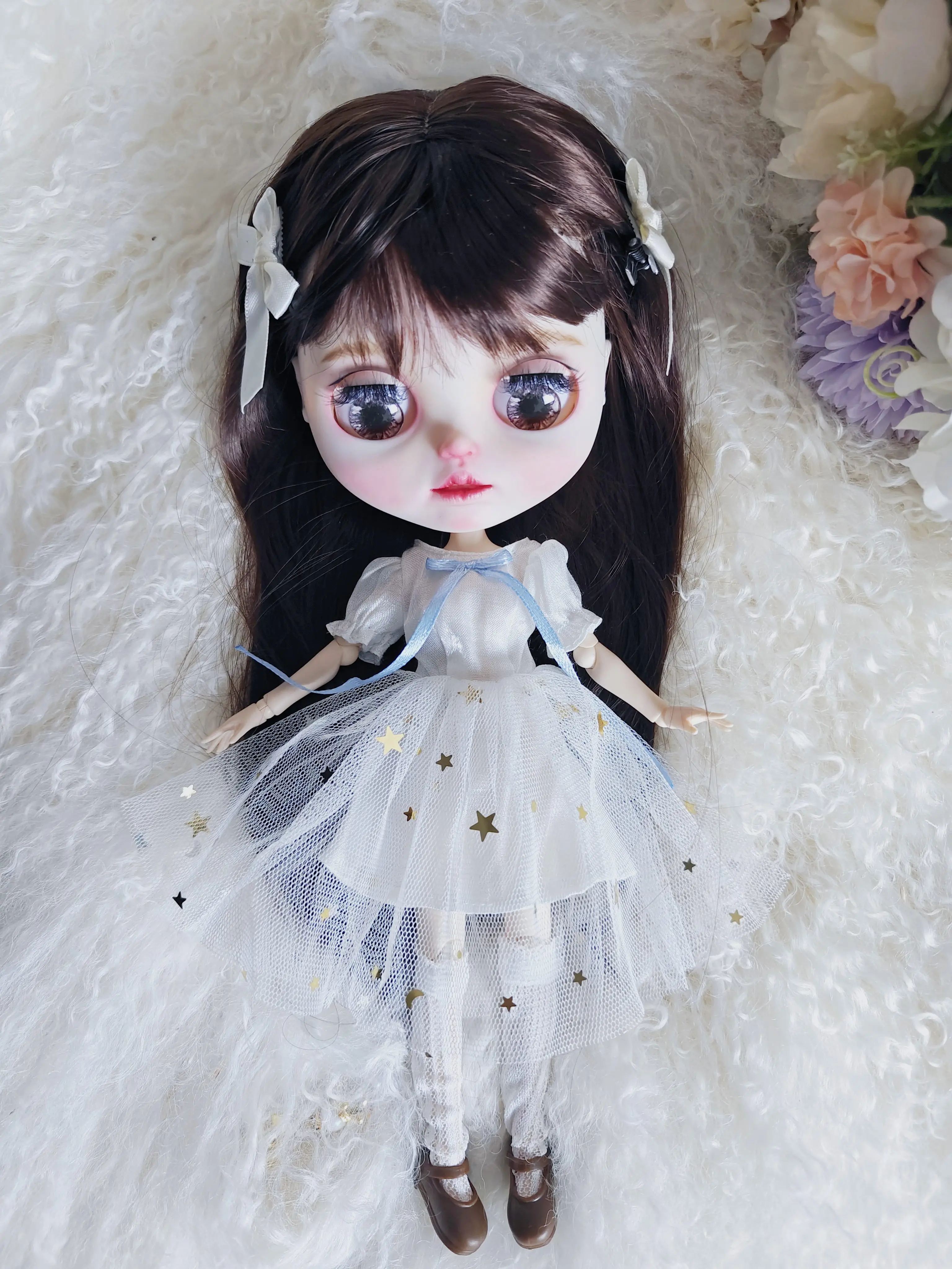 

Blythe Doll Clothes blythe doll dress kawaii white set for Ymy Licca Azones Ob24 Ob22 Doll action figure Accessories