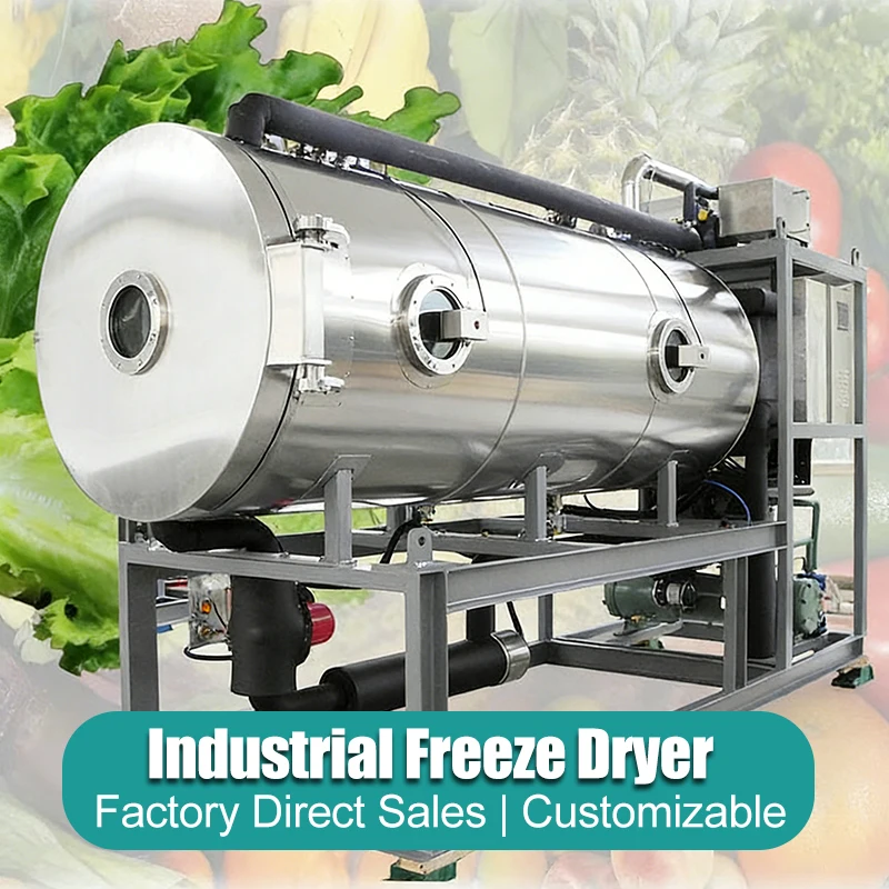 Industrial Fruit & Vegetable Freeze-Drying Machine for Food Processing SUS304 Material Automatic & Energy Saving Customized