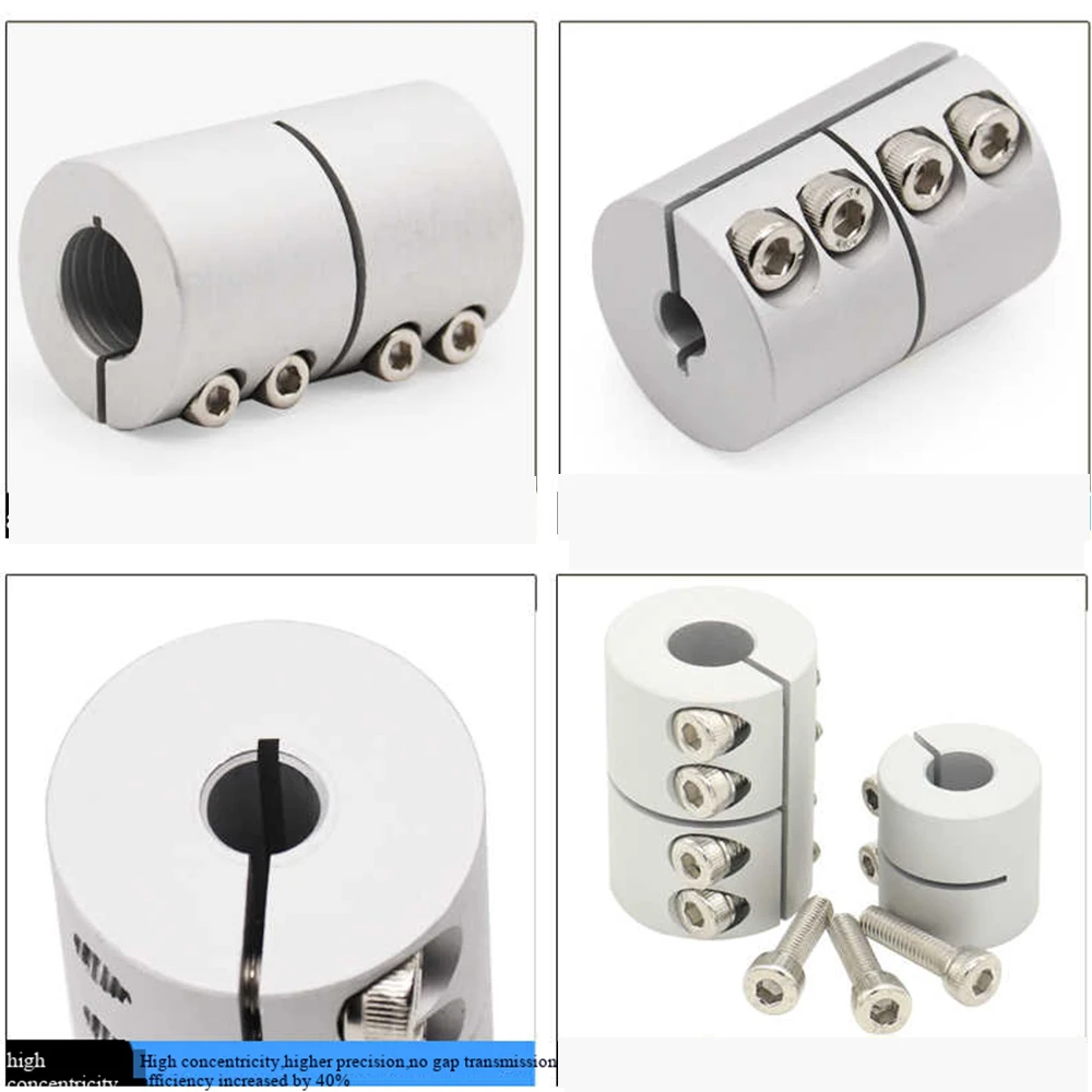 1Pcs D20L25 Integrated Aluminum Alloy Rigid Coupling Transmission Inner hole4/5/6/6.35/7/8mm Machine Stepping Servo Motor