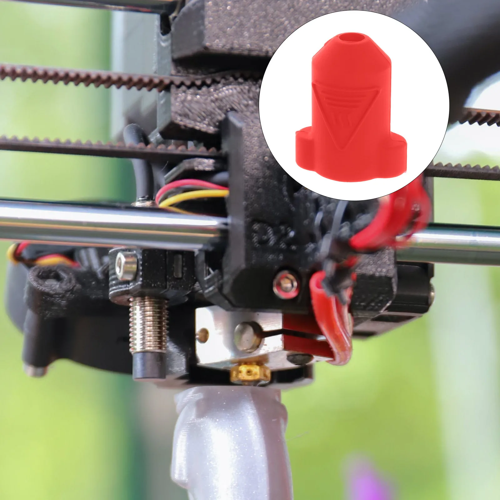 

4Pcs 3D Printer Heating Block Sleeves Protective Cover Socks Durable Silicone Replacement for K1 Printer Accessories