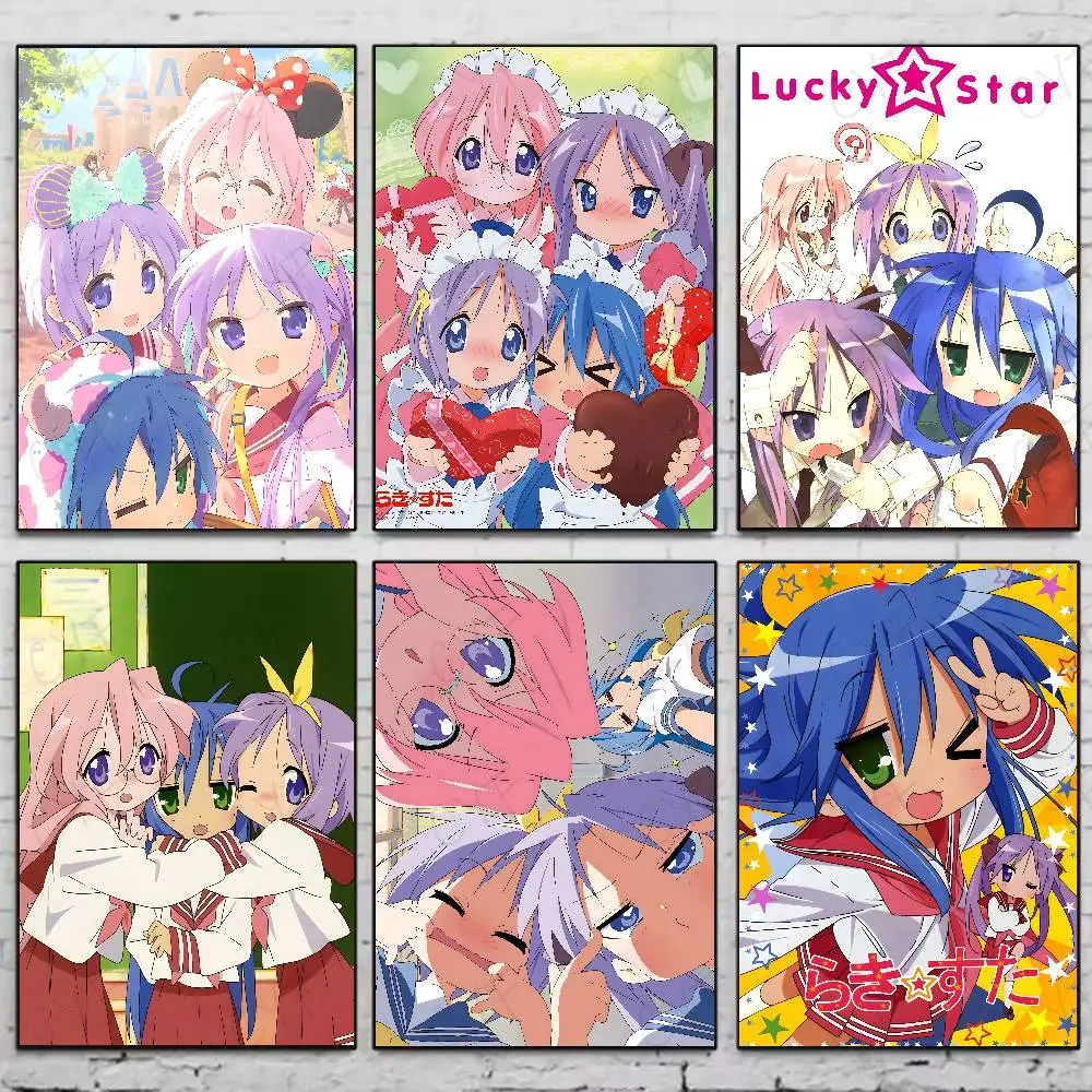 

Cute Japanese Anime L-Lucky Star High-Quality Posters Aesthetic Wall Painting Stickers For Dormitory And Living Room Decor