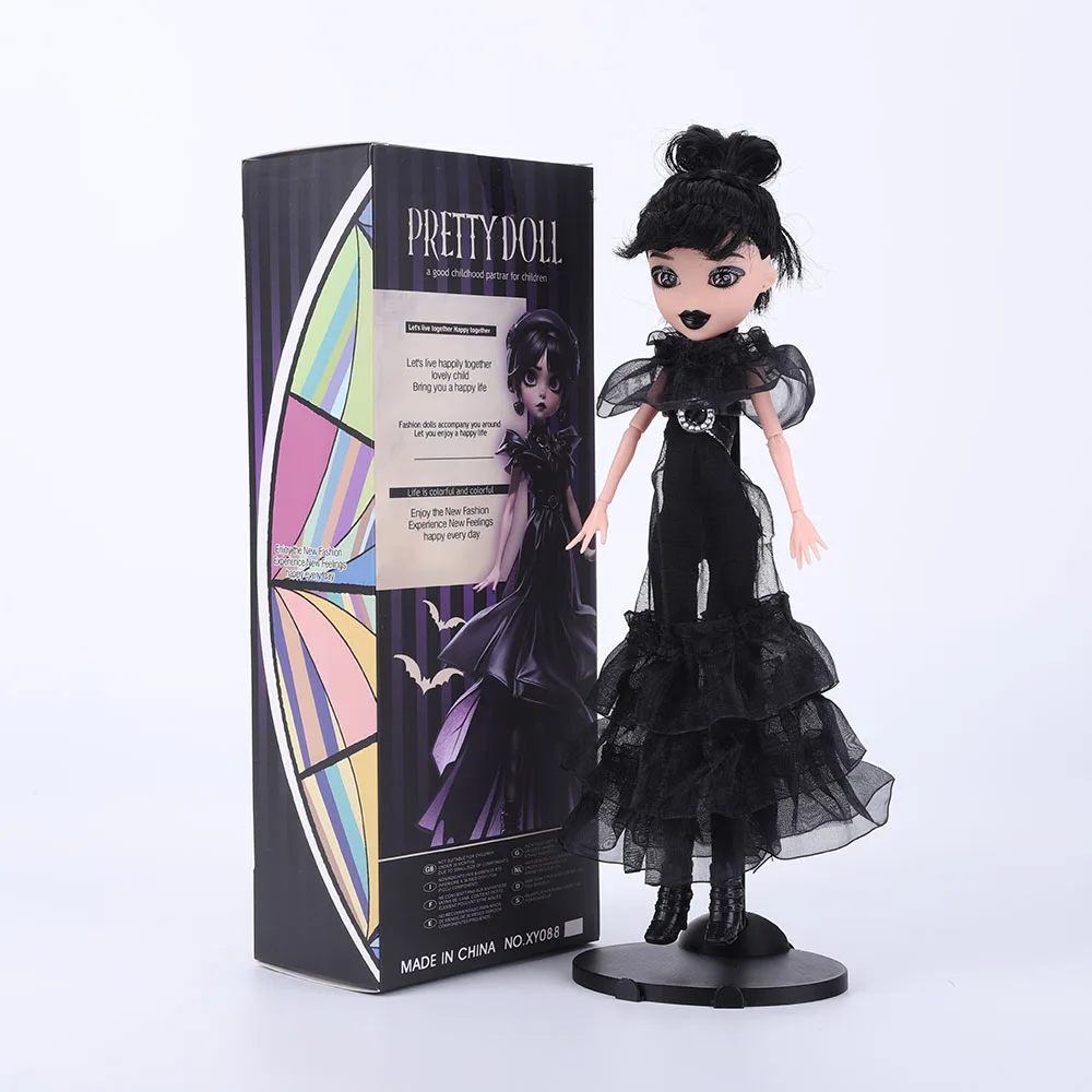 New Wednesday Addams Figure Cute Toy Addams Family Doll Room Decoration Model Children's Soothing Toys Birthday Christmas Gift