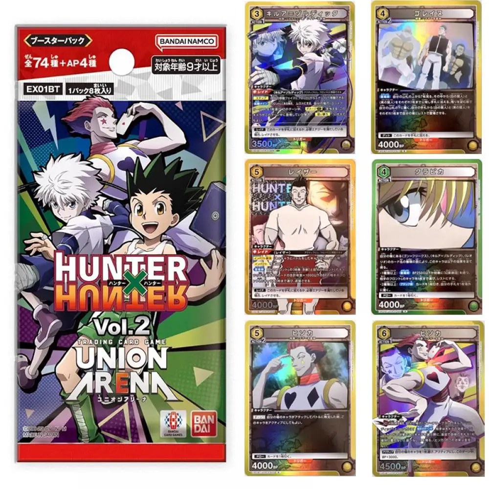 Anime HUNTER HUNTER UNION ARENA collection card GON FREECSS Killua Zoldyck Kurapika Entertainment toys Christmas birthday gift