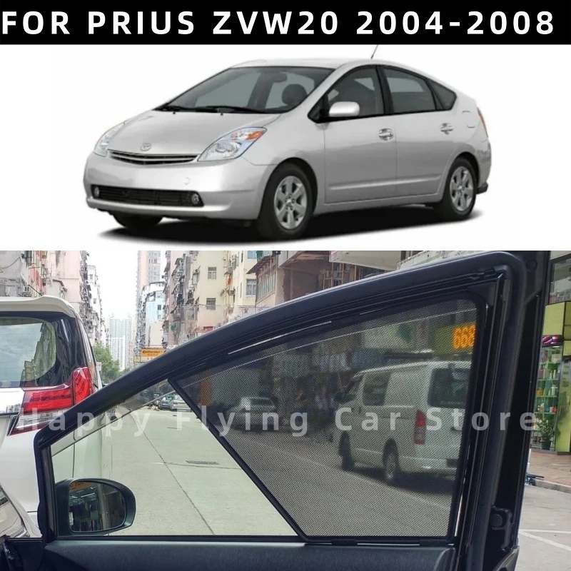 

Подходит для TOYOTA PRIUS ZVW20 2004-2008, солнцезащитная шторка на окно автомобиля, перегородка от солнца передней и боковой двери, сетчатая штора