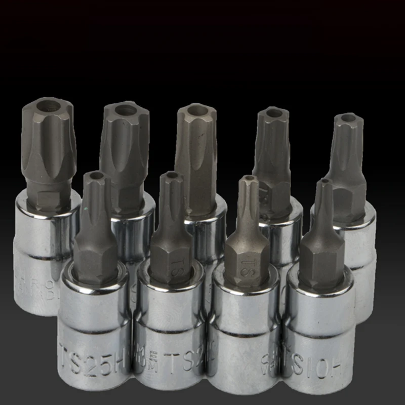 Imagem -04 - Conjunto Ponto Estrela Torx Chave de Fenda Bit Polegada Socket Drive Pentalobe Ts10 Ts15 Ts20 Ts25 Ts27 Ts30 Ts40 Ts45 Ts50 Ferramentas Peças