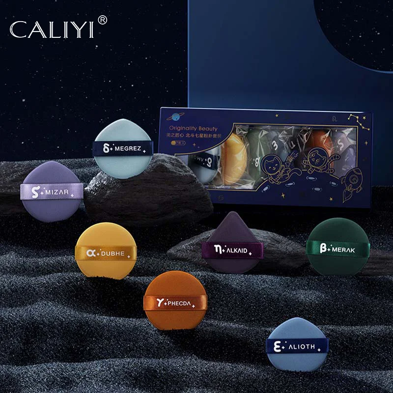 CALIYI Soft Air Cushion Puff Concealer Brush Round Makeup Blender Sponges Elastic Mar shmallow Cosmetic Foundation Powder Puff