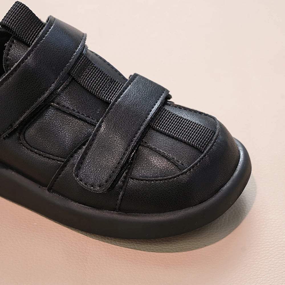 2026 New Spring Summer Children's flats Shoes Girls black Shoes Fashion Boys Soft Campus  Causal Shoes Non-slip loafers