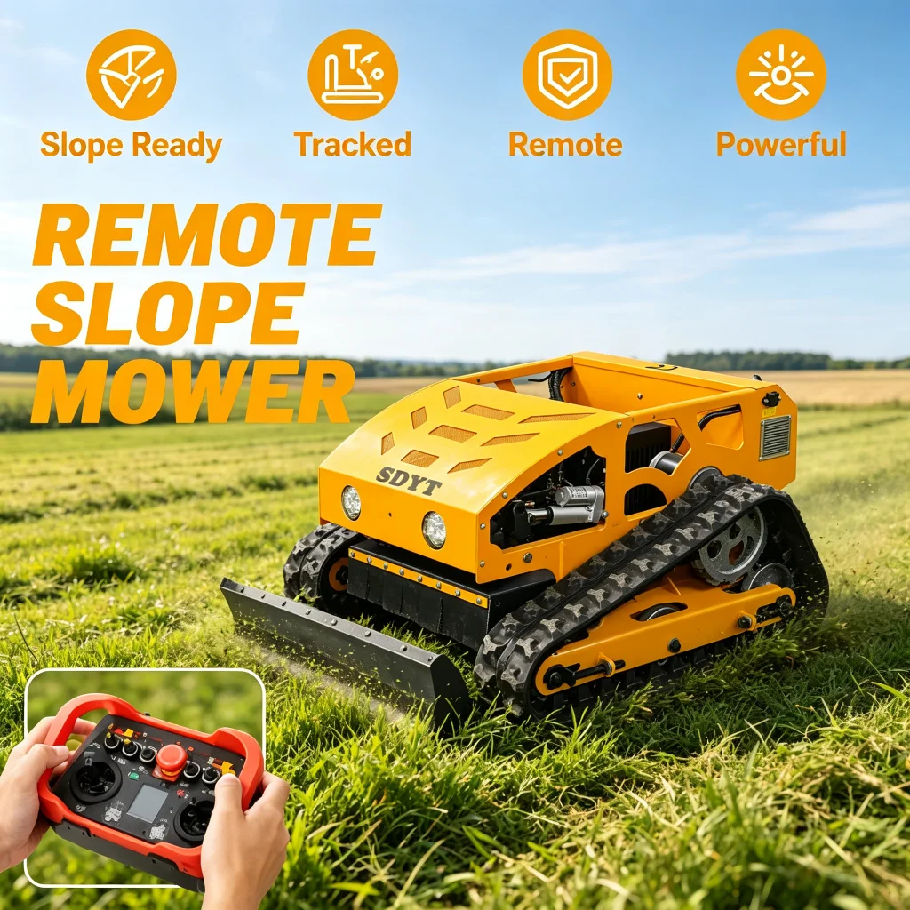 High Torque Diesel RC Lawn Mower Customized  Anti‑overload Protection, Efficient Weeding for Mountain Slopes & Orchards CE EPA