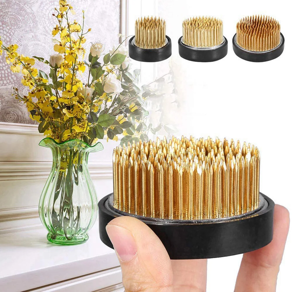 

Round Spiky Needle Kenzan Flower Frog Insert Base Pin Art Fixed Tool Ikebana Holder