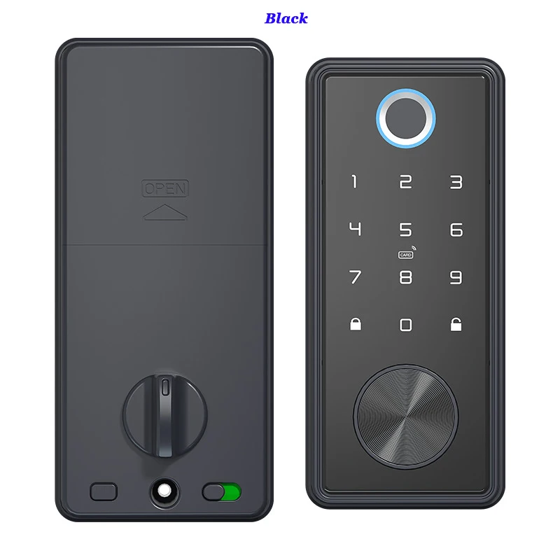 Smart Wooden Door Lock TTLOCK Bluetooth Lock Wifi Hub Optional Phone APP Lock Mechanical Key Unlcok Smart Deadbolt Lock