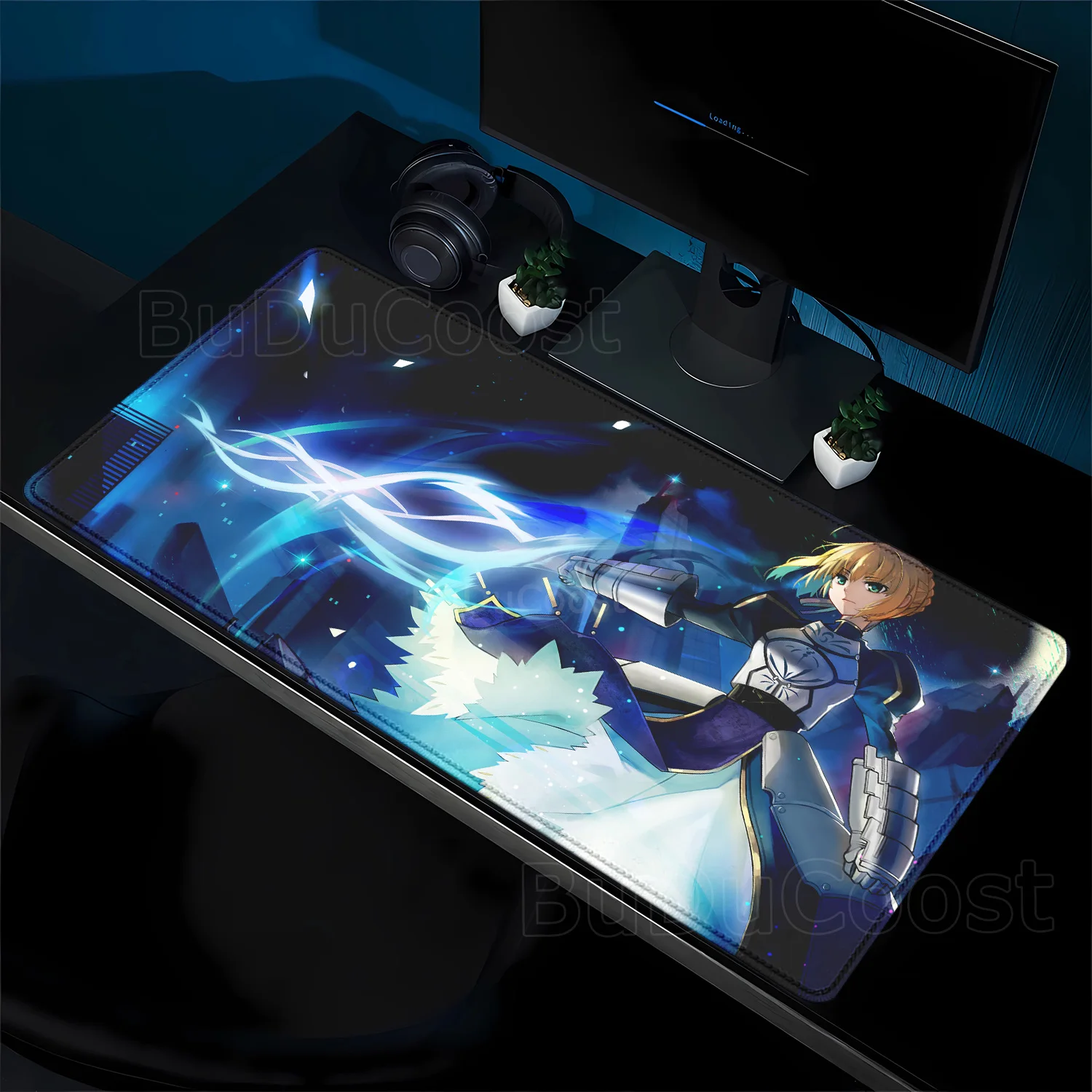 애니메이션 페이트 그랜드 오더 세이버 알터 XXL 마우스패드 키보드 패드 노트북 사무용품 PC 게이밍 마우스패드 대형 게이머 데스크 매트