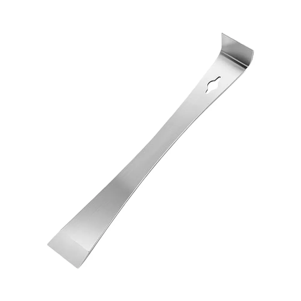 10-Inch Stainless Steel Tool for Prying Scraping and Lifting with Flat Angled Edge Suitable for Tight Spaces and Broad Surfaces