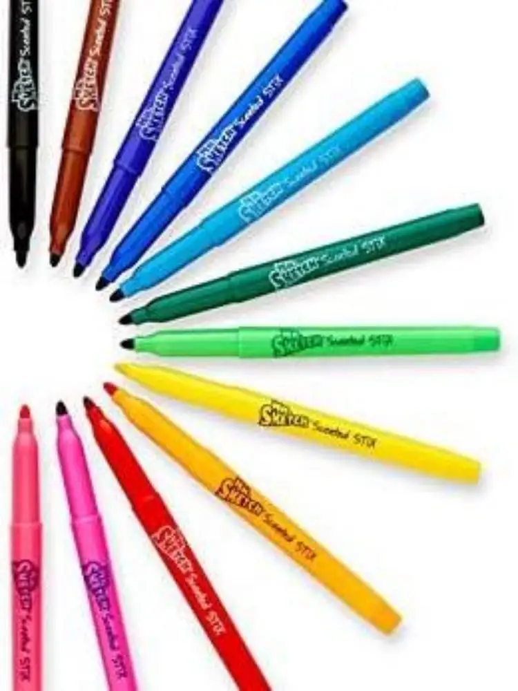 Mr. Sketch Scented Stix Markers, Fine Tip, Assorted Colors, 216 Count